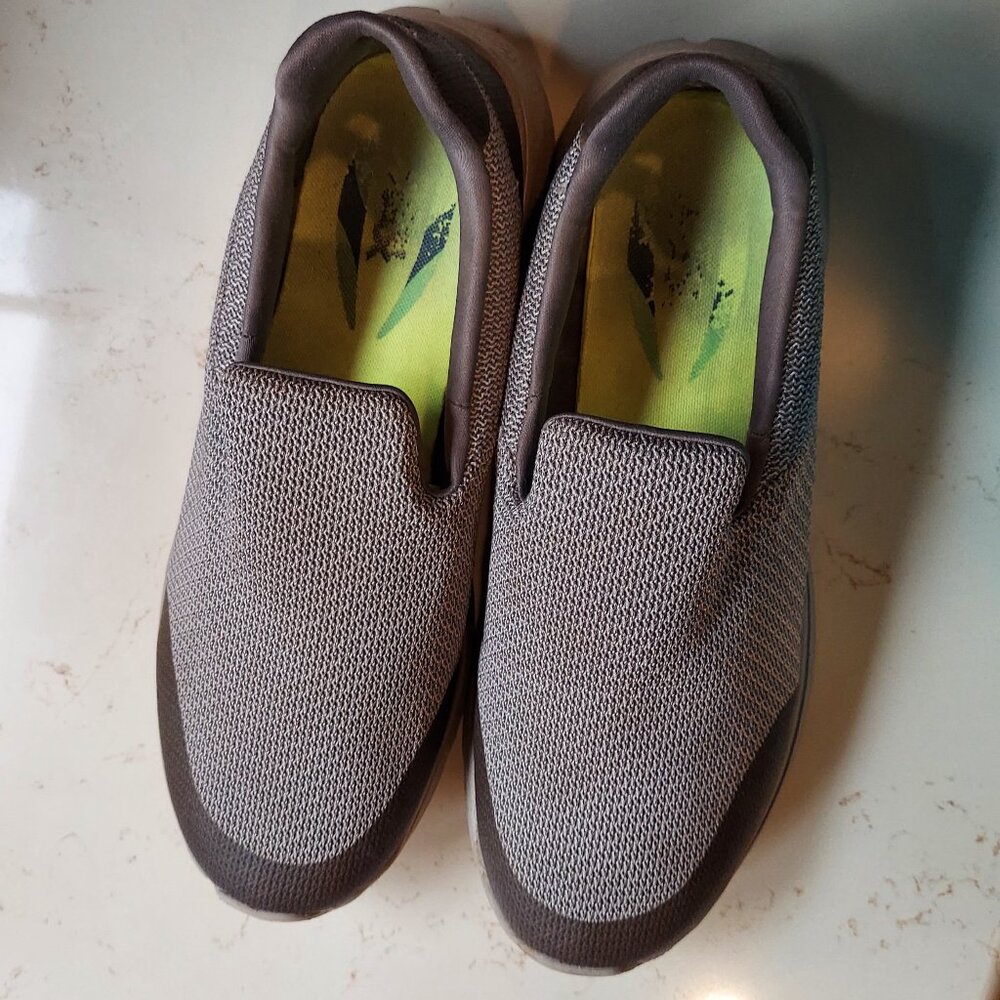 Skechers Go Walk Khaki Slip Ons SN54155 Size 13